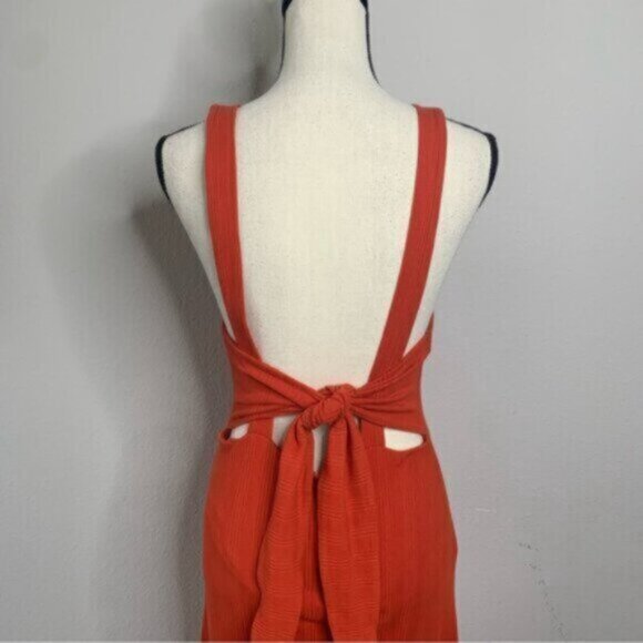 Free People Into You Orange Midi/Maxi Dress - Picture 11 of 14